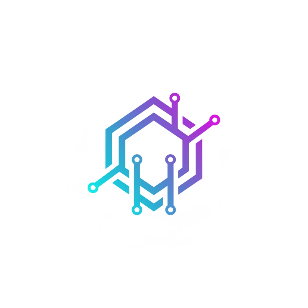 AI-generated Modern, minimalist tech startup logo design example